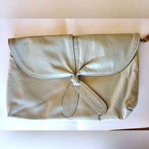 Vintage leather clutch